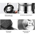 High Power Electric Coffee Grinder Kitchen Cereal Nuts Beans Spices Grains Grinder Machine Multifunctional Home Coffee Grinder