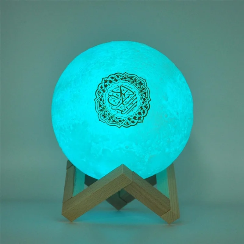 Muslim Night Light 3D Touch Moon with APP Remote Control LED Night Light Moon Light for Bedroom Decoration Coran Lamp