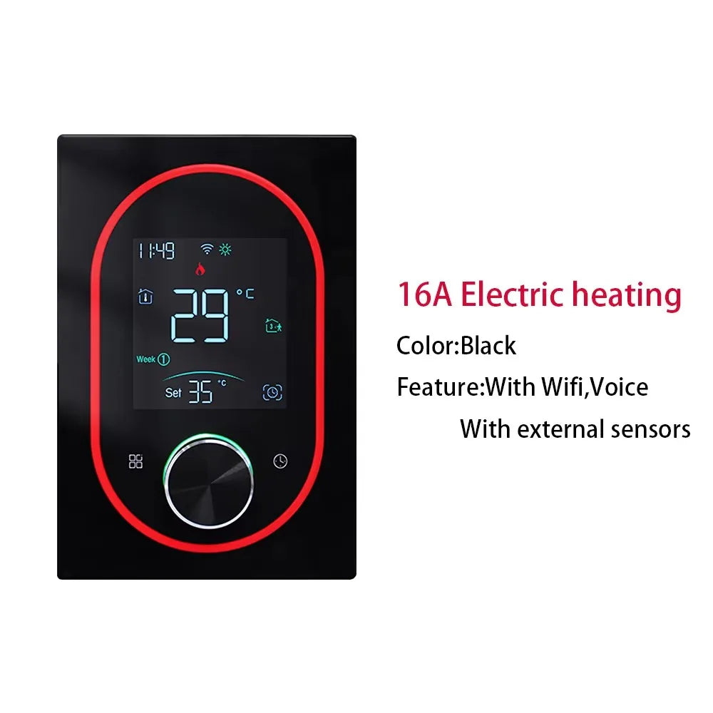 Tuya 5A/16A House Smart WiFi Thermostat Water Electric Heating Gas Boiler Floor Heating  Touch Screen Temperature Controller