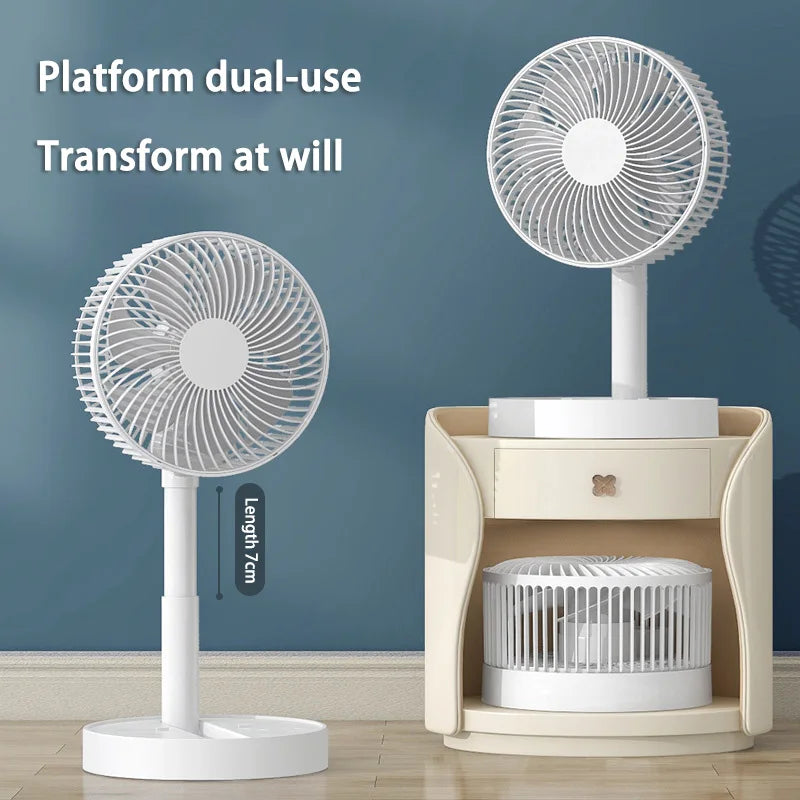 Xiaomi MIJIA 3600mah Desk Fan 4 Speed Adjustable Desktop Table Fan Wit