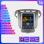 Hizpo For Tesla Style Car Radio For Ford Mondeo Mk4 Galaxy A/C 2007-2010 Carplay Screen Monitor Navigation Head Unit Player DSP