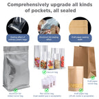 100/200mm Manual Heat Seal Machine Household Impulse Vacuum Sealing Food Meat Sealer Plastic Bags For Home Kitchen Storage