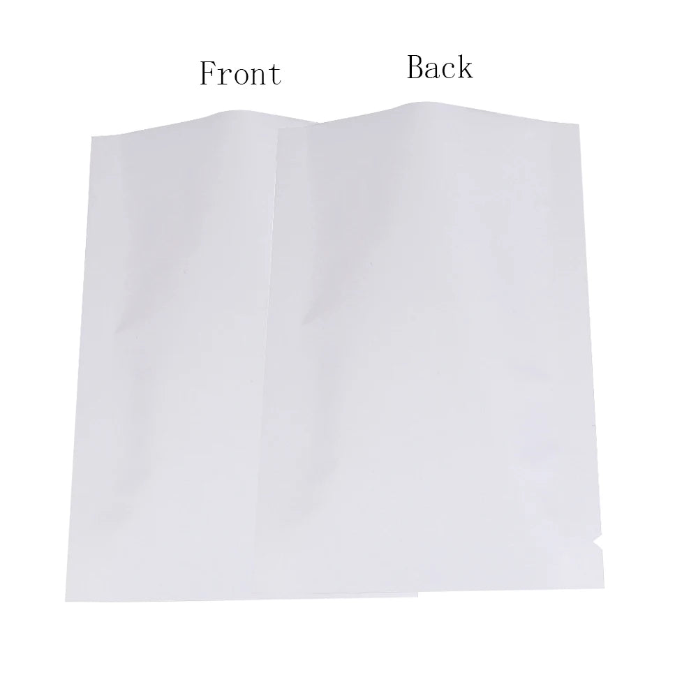 Multi Size Smell Proof Storage Bags Matte Black Open Top Tear Notch Pouches Vacuum Heat Sealing Aluminum Foil Mylar Package Bags