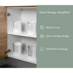 2 Tier Dish Rack Space Saving Kitchen Bowl Draining Shelf Tableware Storage Organizer for Sink and Counter