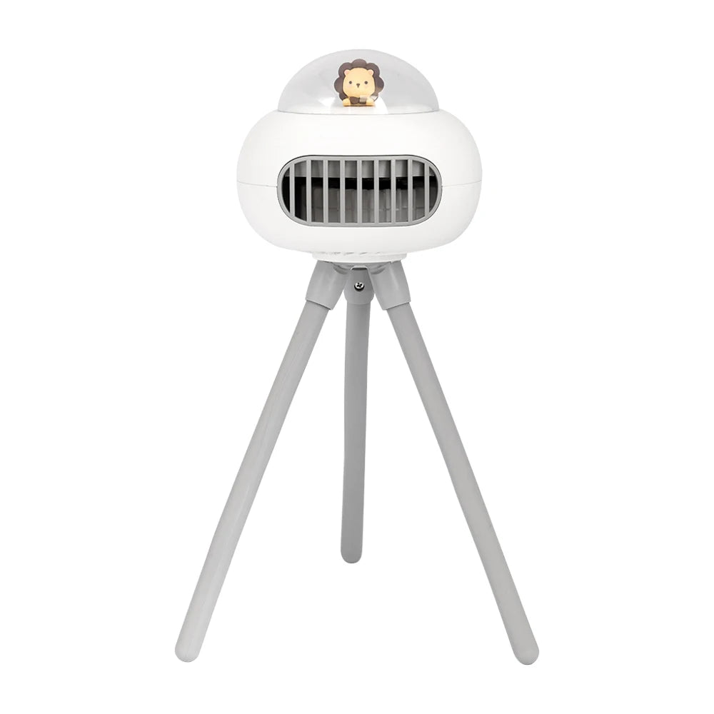 Mini Stroller Fan, Automatic Oscillating Fan, 1200mAh Battery Powered