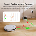 ILIFE V20 Robot Vacuum Cleaner, 5000Pa suction, SOF LiDAR Smart Navigation, APP Control, Customizable cleaning, Self charging