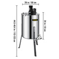 SucceBuy Honey Extractor 2 3 4 Frame Manual Electric Stainless Steel Honeycomb Spinner Crank Centrifuge Beekeeping Equipment