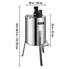 SucceBuy Honey Extractor 2 3 4 Frame Manual Electric Stainless Steel Honeycomb Spinner Crank Centrifuge Beekeeping Equipment