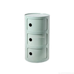 Nightstands Modular Bedside Table Round Large-capacity Storage Bedside Small Cabinet Bedroom Simple Storage Narrow Side Cabinet