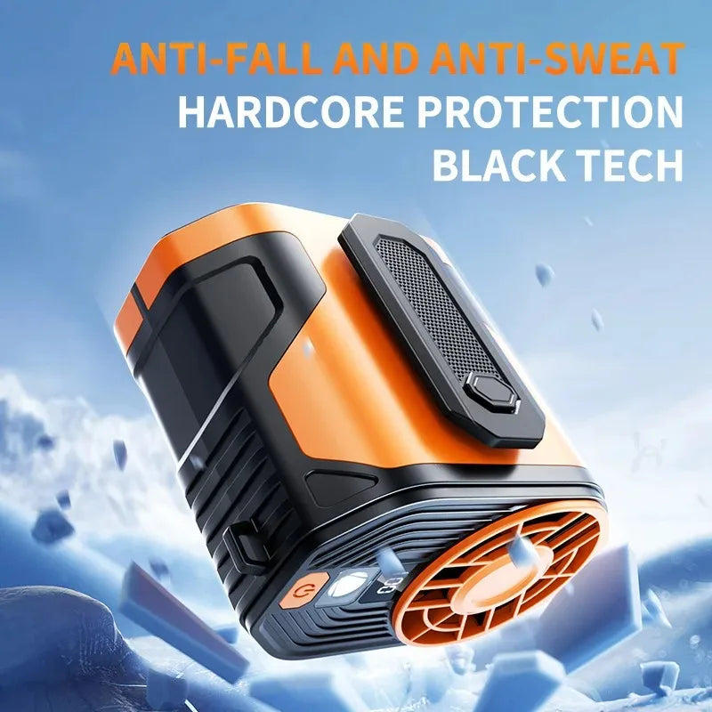 F83 Portable neck clamp fan, high speed waist fan, 100 speed, USB ultr