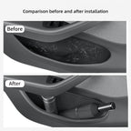 for Tesla Model Y Juniper/Launch 2025 Car Side Door Handle Storage Box Gate Slot Anti Dirty Storage Tidying Tray Accessories
