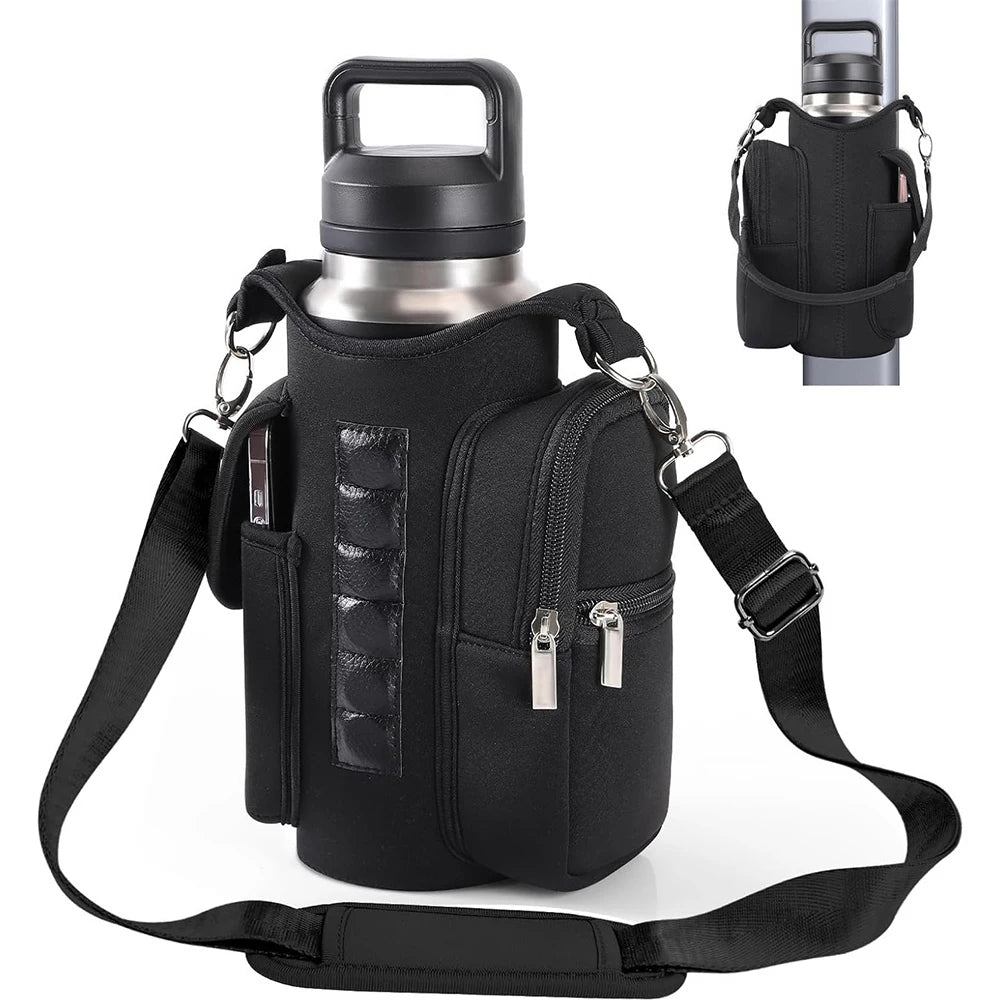 Magnetic Gym Bag Water Bottle Bag Sling Bag Phone Holder Water Bottle Carrier Bag for Men Women Fitness Travel Sports