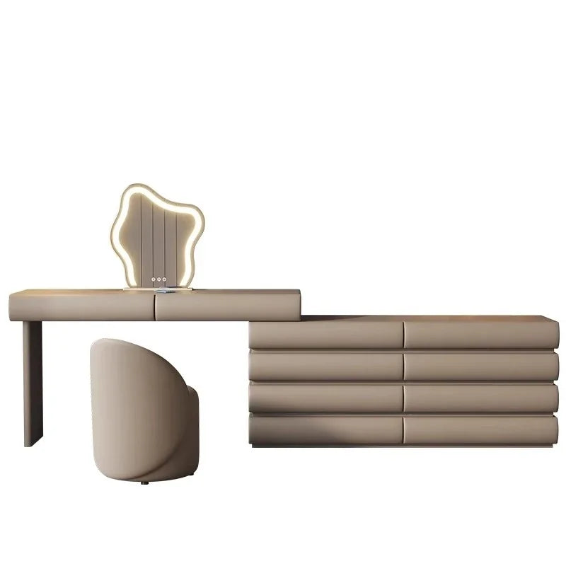 Japanese Modern Luxury Vanity Dresser Storage Women Cabinet Drawer Dressing Table Modern Women Penteadeira Trendy Furniture