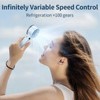5200mAh Handheld fan cooling Ice compress silent portable outdoor 100