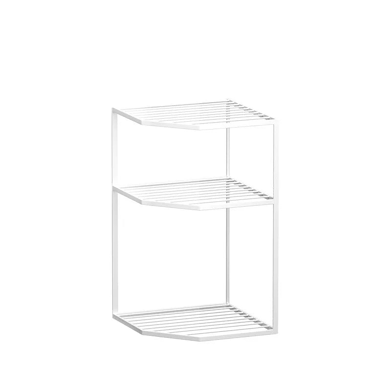 Cookware Storage Rack Kitchen Storage Rack Household Layers Kitchen Organizer Fan-shaped Sink Countertop Cabinet Corner Layered
