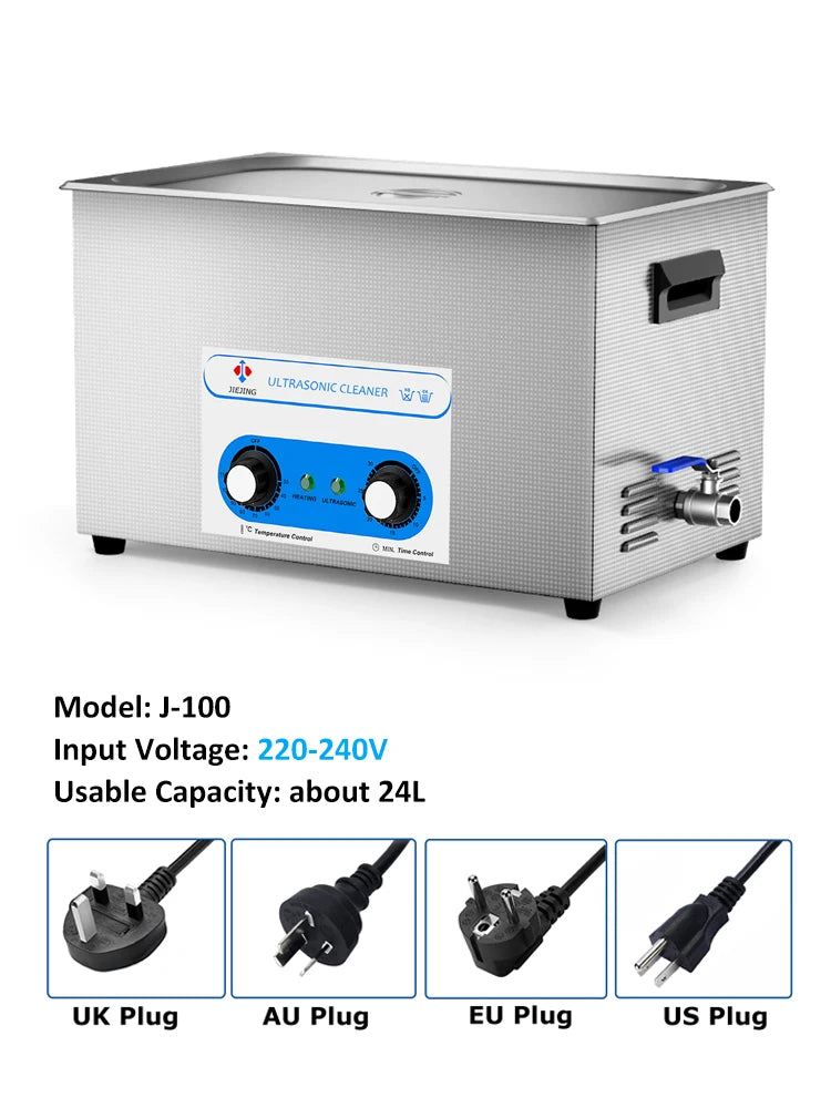 30L Ultrasonic Cleaner 40kHz Ultrasound Bath Heated Ultrasonic Cleaning Machine for Carburetor,Jewellery,Tools,Auto Parts etc