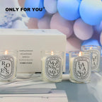 4Pcs Gift Box Set Handmade Clear Scented Candle Companion Return Christmas Gift Fragrance Romantic Candle Lamp Table Incense