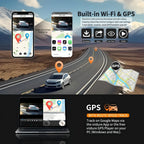 Car Dash Cam 4 Channel Black Box With GPS WIFI FHD 1080P Front Driving