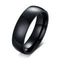 Vnox Romantic Heart CZ Stone Couple Wedding Rings - Black Stainless Steel Engagement Bands for Women & Men | AlluCanFind