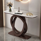 Luxury Iron Console Table Italian Semi-circular Entrance Cabinet Tables Home Furniture Creative Corridor Entryway Table