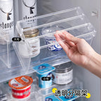 Adjustable Clear Kitchen Cabinet Organizer, Expandable Spice&Plate Storage Rack,Kitchen/Bathroom Divider Organizer for Cabinets