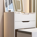 Modern Nordic Vanity Table Drawers Storage Trendy Organizer Vanity Table With Mirror Bedroom Coiffeuse De Chambre Furniture