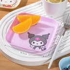 Hello Kitty Kuromi Bone Dish  Cartoon-themed Household Bone Dish, Fruit Plate, Living Room Trash Dish