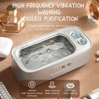 Ultrasonic Cleaning Machine High Frequency Cleaner Double Bin Vibration Full Cleaning Jewelry Household Adjustable CleanerNew