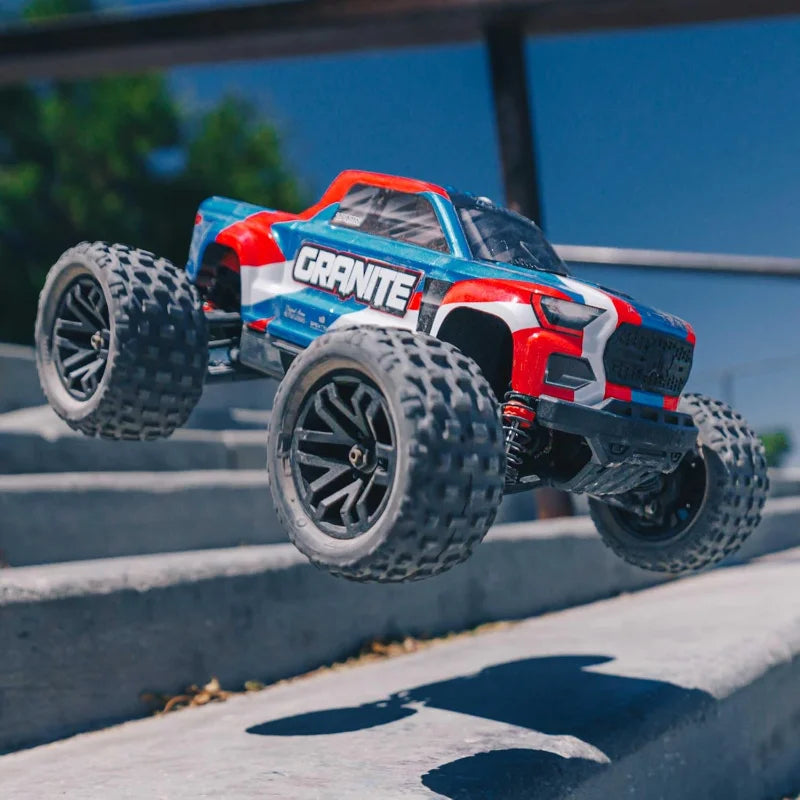 Truck 1/18 Granite GROM MEGA 380 Brushed 4X4 Monster Truck RTR with Battery & Charger, Blue, ARA2102T1