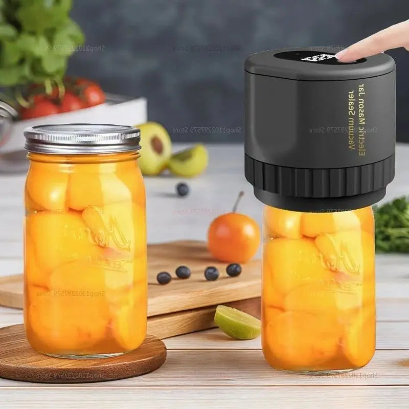 Electric Mason Jar Vacuum Sealing Kit Cordless Automatic Tank Sealant For Wide And Conventional Mouth Mason Jar Fermentation