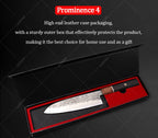 Kitchen Knife Stainless Steel Forged Meat Cleaver Hammer Pattern Slicing Knife Professional Chef Knife Kitchen Cutting Meat