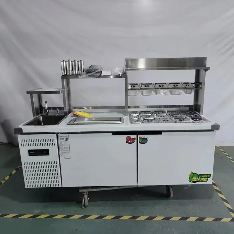 Custom Industrial Stainless Steel Kitchen Table Food Prep Workbench for Commercial Catering Kitchen