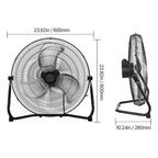 VEVOR Floor Fans 3 Speeds High Velocity Heavy Duty Industrial Fan 4800