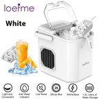 Loefme Desktop Fully Automatic Bullet Shaped Ice Maker 12kg/24h Fast Ice Making Suitable For Home Automatic Cleaning Ice Machine