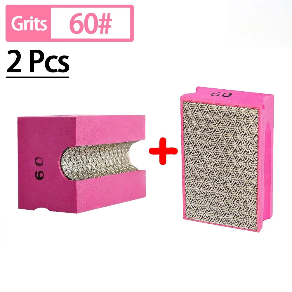 New! Concave Diamond Hand Polishing Pads Tile Glass Ceramic Abrasive Grinding Block Stone Marble Sanding Disc Polisher Tools