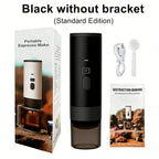 Portable 3-in-1 Wireless Electric Espresso Coffee Machine for Car Home Camping - Capsule Powder Travel Coffee Maker
