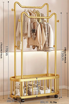 Household Clothes Hanger Floor-standing Bedroom Simple Clothes Hanger Clothes Rack Popular Coat Rack Clothes Hanger Storage