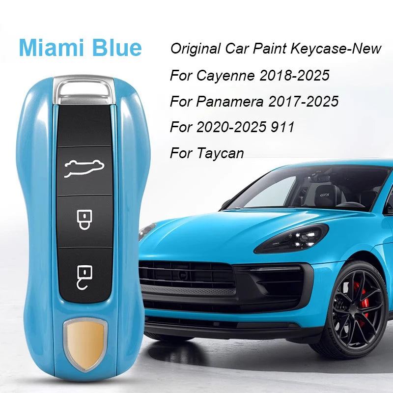 Key Case For Porsche Panamera Spyder Carrera Macan Boxster Cayman Cayenne 911 970 981 991 Smart Remote Key Case Fob Covers Bag