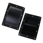 2PC Speaker Handle Recessed Cabinet Aceessories Professional Recessed Speaker Handles Black Metal Repair Durable