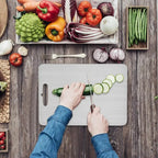 304 Stainless Steel Panel Titanium Cutting Boards for Kitchen Thickened Double Sided Cutting Board Portable Cutting Board