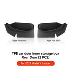 YZ For Tesla Model Y Juniper Model 3 Highland Door Side Storage Box Full-Cover Front and Rear Interior Storage Box Accessories
