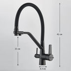 Filtered Kitchen Faucet Purification Water Tap Water Filter Tap For Kitchen Sink 3 in 1 Purifier Vessel Sink Mixer