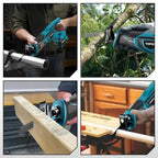18V Brushless Reciprocating Saw Electric Saw Wood Metal PVC Pipe Materials Cutting With 4 PCS Saw Blades For Makita Battery Pin