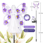 Solar Garden Light Angel Solar Landscape Decorative Light Outdoor Waterproof Solar Pathway Lights Grave Cemetery Sympathy Gift