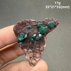 Natural Congo green Dioptase Mineral specimen + healing quartz crystals and stones rock gemstone