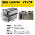 VEVOR Portable Car Refrigerator - Freezer Cooler 12/24V
