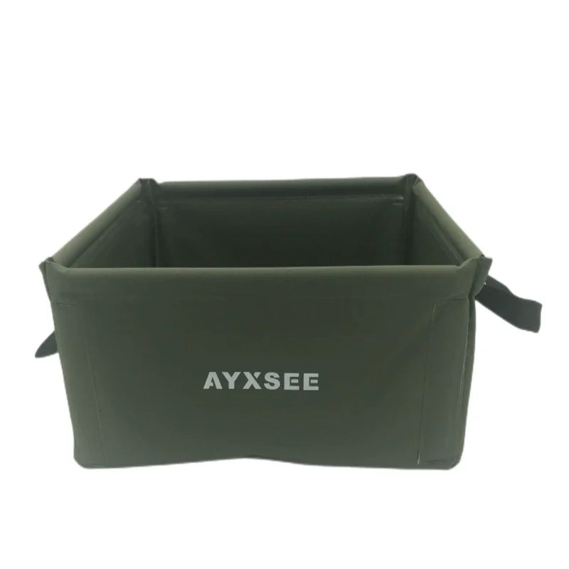 15L Portable Outdoor Travel Square Folding Basin Foldable Washing Dish Basin Feet Soaking Basin Car Bucket Easy To Fold bucket