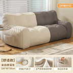 Small Double Bean Bag Sofa Double Seat Reclining Soft Comfortable Sofa Balcony Bedroom Washable Fabric Sofa