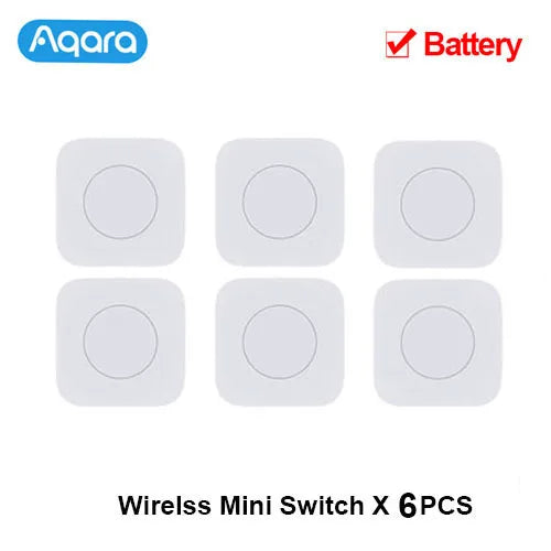 Aqara Sensor Smart Wireless Mini Switch Key Zigbee Connection Remote One Key Control Button Home Security Mijia Mihome Homekit