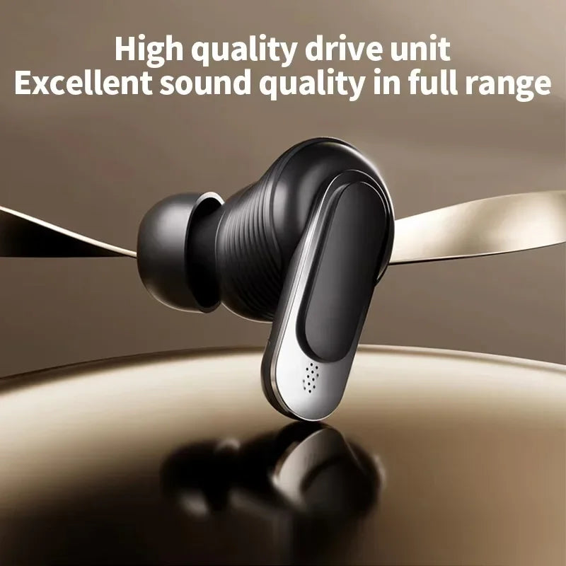 V8 screen display wireless Bluetooth earphones ANC active noise cancelling earbuds in ear earphones with built-in microphone